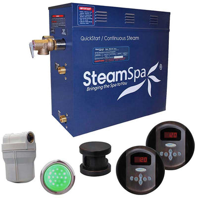 SteamSpa Royal 6 KW QuickStart Acu-Steam Bath Generator Package in Oil Rubbed Bronze