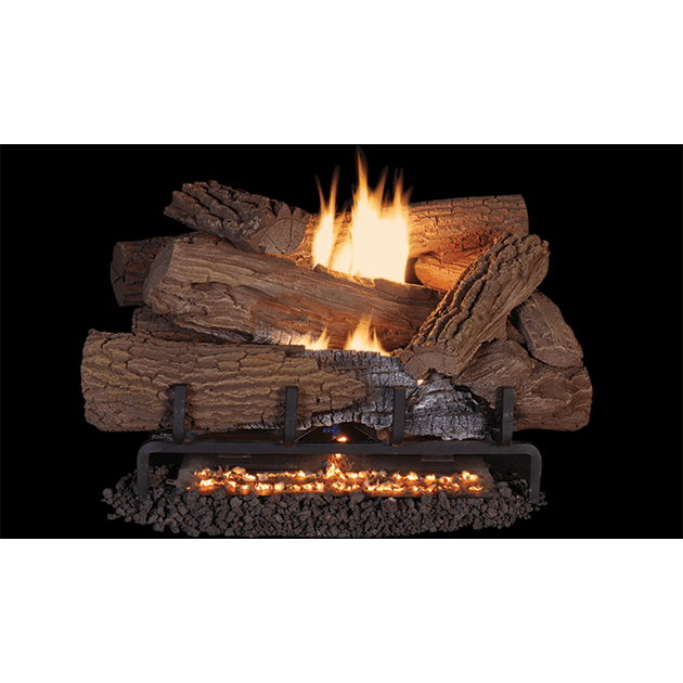 Superior 24" Mossy Oak Mega-Flame Vent-Free Concrete Log Set