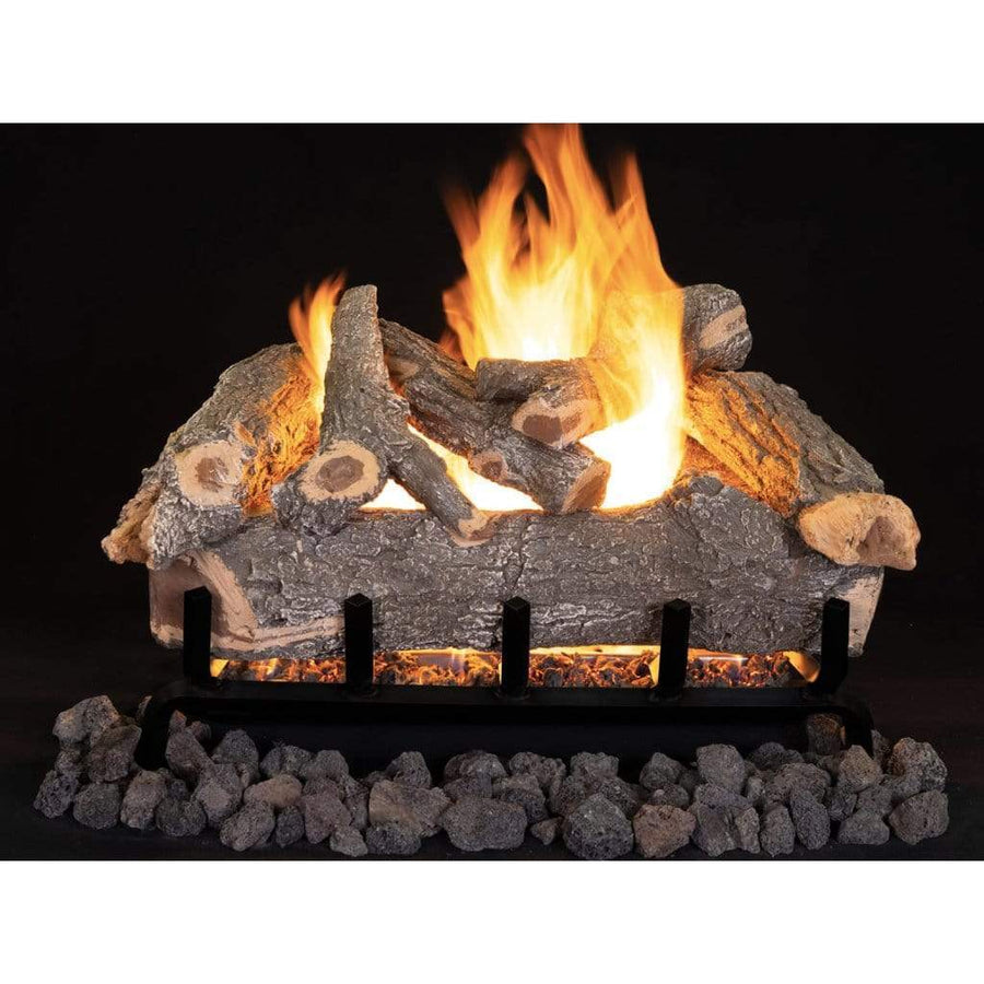 Superior 30" Smoky Weathered Oak Outdoor Vented Gas Logs Dual-Burner Series