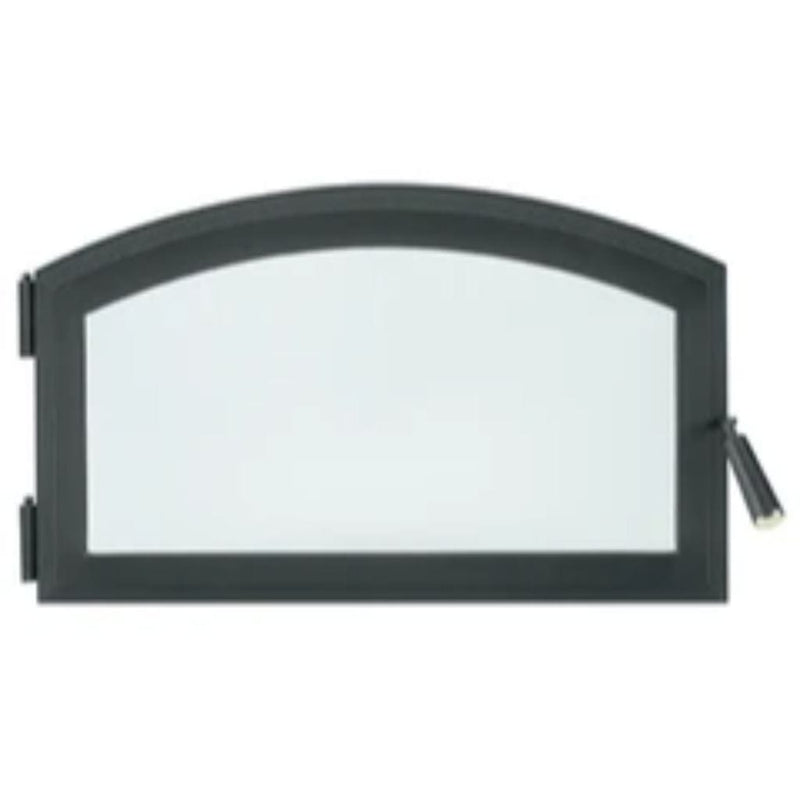 Superior Contemporary Arch Pane Black Door for WCT4820 Fireplace