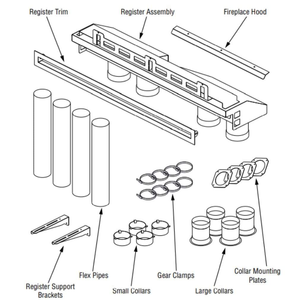 Superior Direct Vent Units HeatFlo Kit for DRL2000 & DRL35000 Fireplaces