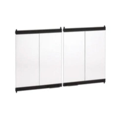 Superior Standard Bi-Fold Glass Door - Black Finish for BRT4500 Fireplaces