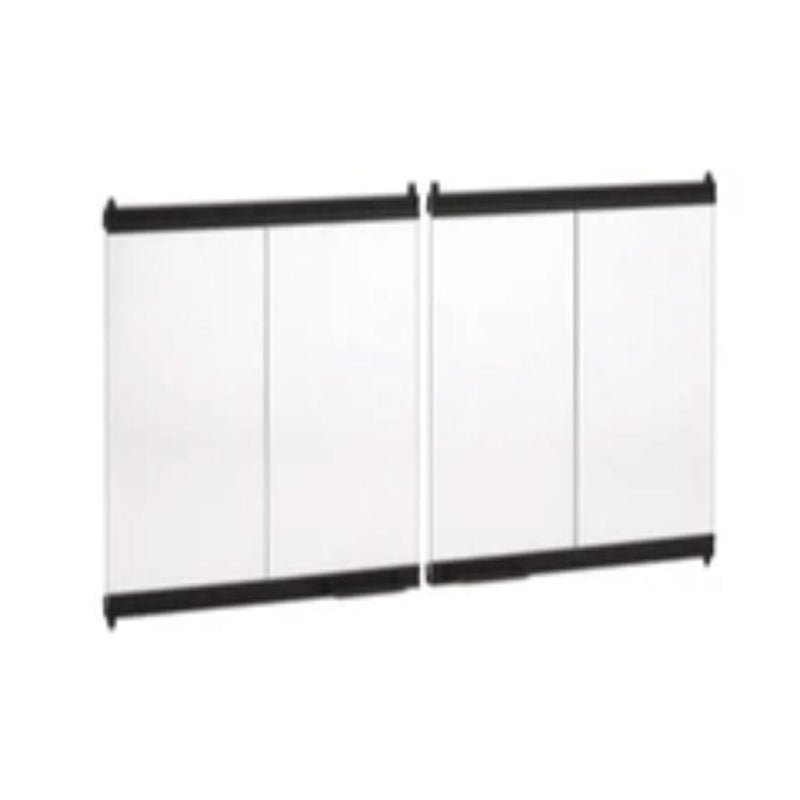 Superior Standard Bi-Fold Glass Door - Black Finish for WRT/WCT 2000 Fireplaces