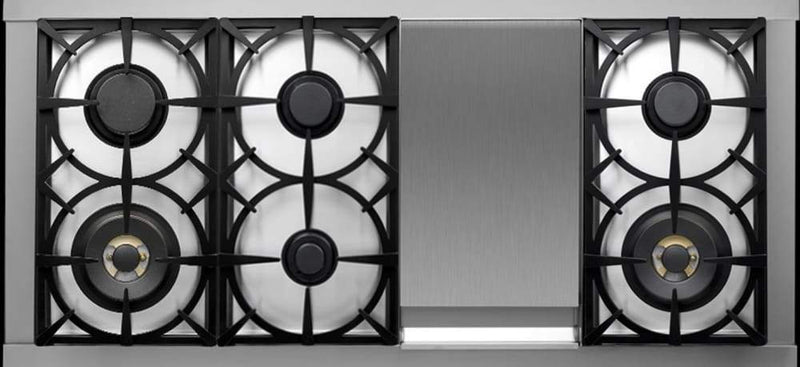 Superiore Deco 48" Gas Double Oven Freestanding Range in Black Matte with Bronze Trim (RD482GCN_B_)
