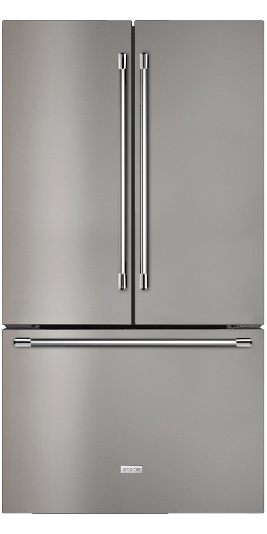 Superiore La Cucina 36" French Door Refrigerator, with Water Dispenser & Ice Maker, in Stainless steel (F_36FFS_)