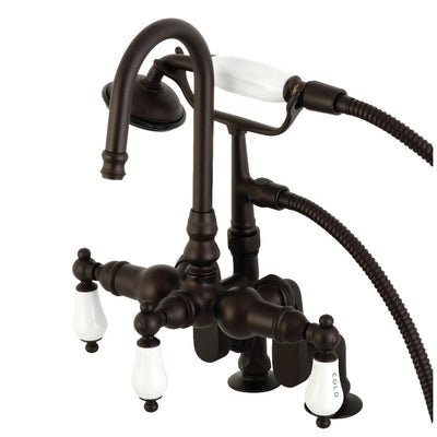 Kingston Brass CC618T1 Vintage Clawfoot Tub Faucet with Hand Shower,
