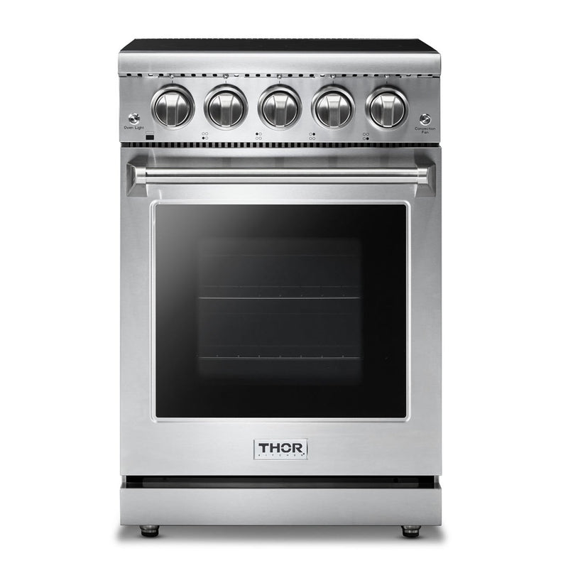 Thor Kitchen 24 Inch Professional Electric Range with 4 Elements and True Convection (HRE2401)