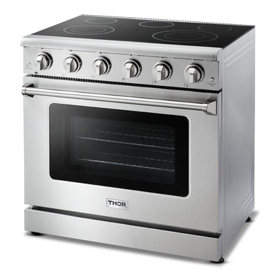 Thor Kitchen 36 Inch Professional Electric Range with 5 Elements and True Convection (HRE3601)