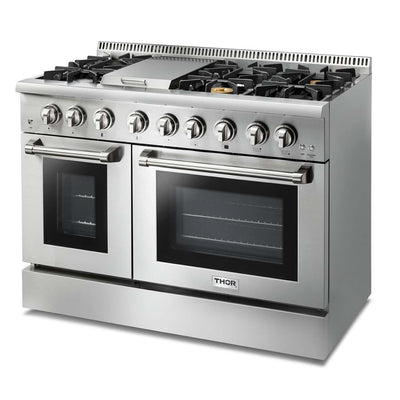 Thor Kitchen 48 Inch Professional Dual Fuel Range in Stainless Steel (HRD4803)