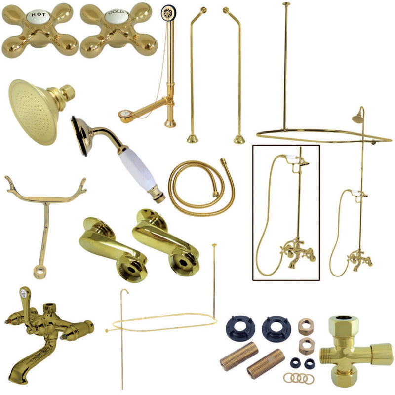 Kingston Brass CCK1182AX Vintage Clawfoot Tub Faucet Package