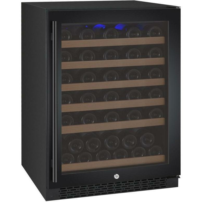 Allavino 24" Wide FlexCount II Tru-Vino 56 Bottle Single Zone Black Right Hinge Wine Refrigerator (VSWR56-1BR20)