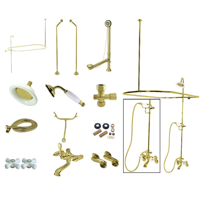 Kingston Brass CCK1182PX Vintage Clawfoot Tub Faucet Package