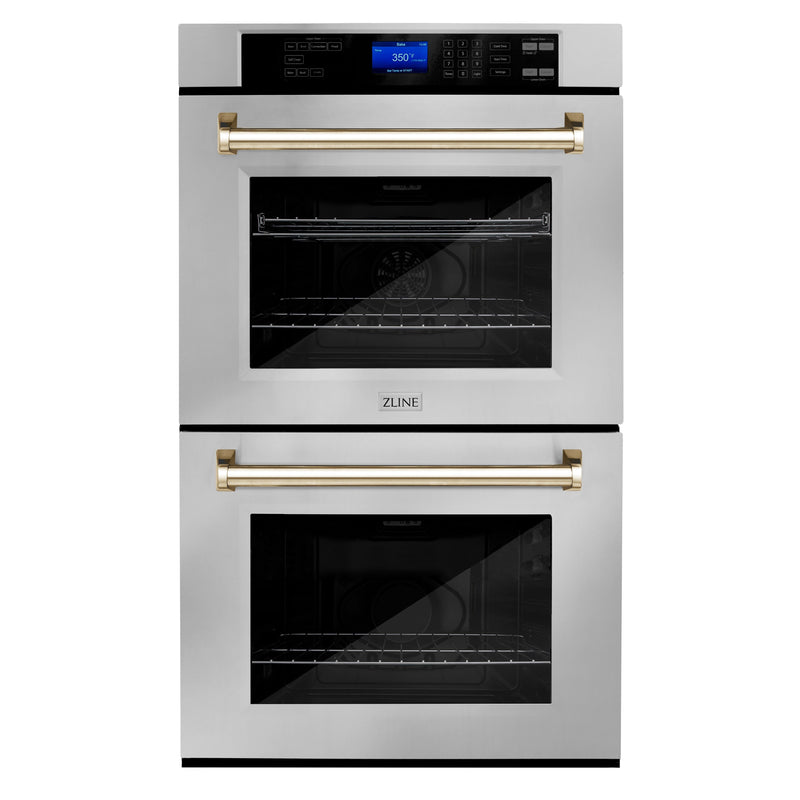 ZLINE 30" Autograph Edition Double Wall Oven with Self Clean and True Convection in Stainless Steel (AWDZ-30)