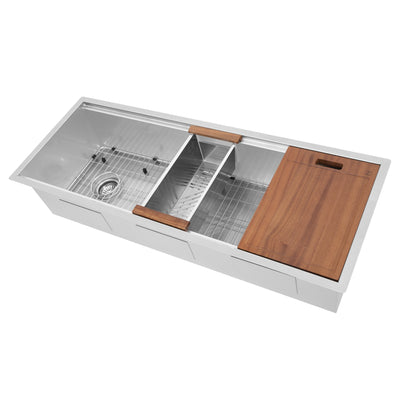 ZLINE 45" Garmisch Undermount Single Bowl Kitchen Sink with Bottom Grid and Accessories (SLS-45)