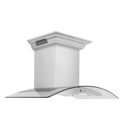 ZLINE Wall Mount Range Hood in Stainless Steel with Built-in CrownSound® Bluetooth Speakers (KN4CRN-BT)