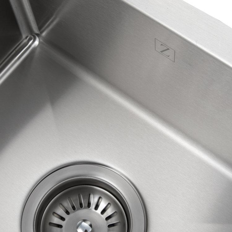 ZLINE 15" Boreal Undermount Single Bowl Bar Kitchen Sink (SUS-15)