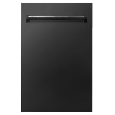 ZLINE 18 in. Compact Top Control Dishwasher 120-Volt with Stainless Steel Tub and Traditional Style Handle
