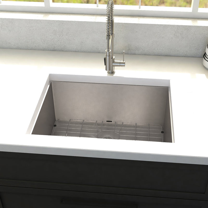 ZLINE 23" Meribel Undermount Single Bowl Kitchen Sink with Bottom Grid (SRS-23)
