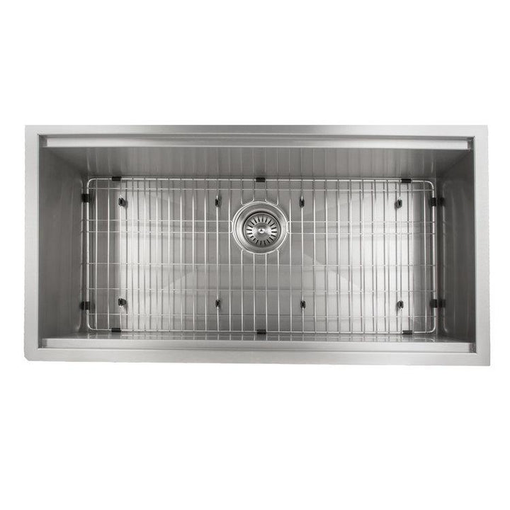 ZLINE 33" Garmisch Undermount Single Bowl Kitchen Sink with Bottom Grid and Accessories (SLS)