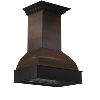 ZLINE 36" Wooden Wall Mount Range Hood in Antigua and Walnut - Includes Motor (369AW-36)