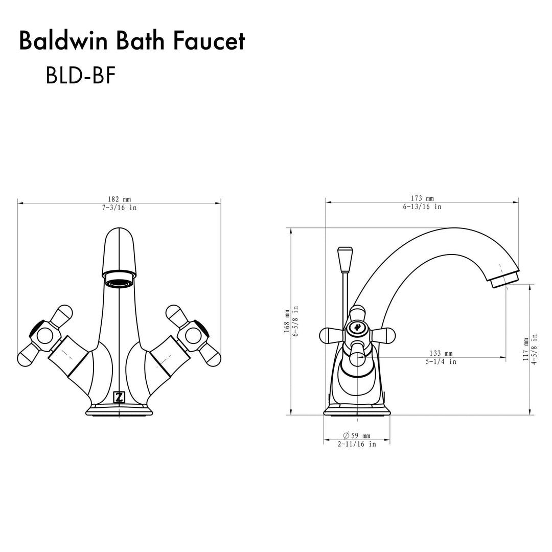 ZLINE Baldwin Bath Faucet with Color Options (BLD-BF)