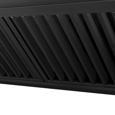 ZLINE 36" Black Stainless Steel Range Hood with Accent Handle (BS655Z-36)