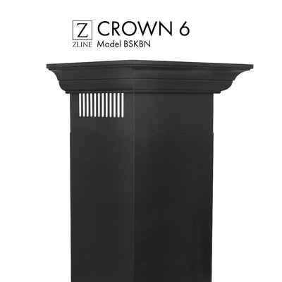 ZLINE Crown Molding Profile 6 for Wall Mount Range Hood (CM6-BSKBN)