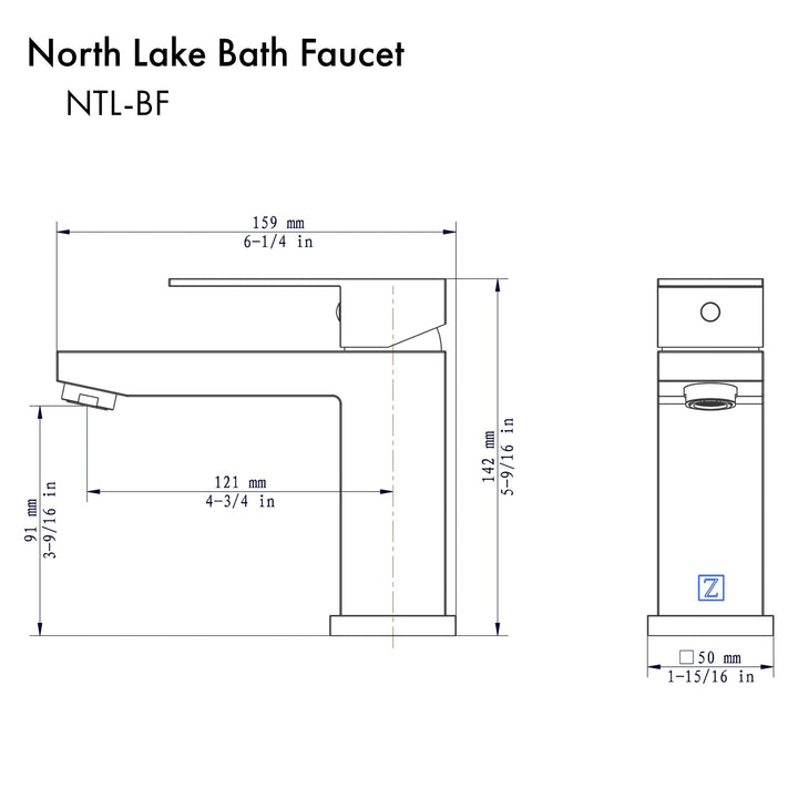 ZLINE North Lake Bath Faucet with Color Options (NTL-BF)