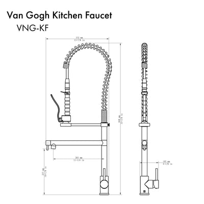 ZLINE Van Gogh Kitchen Faucet with Color Options (VNG-KF)