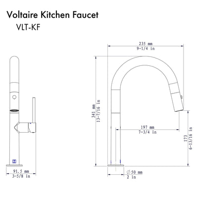 ZLINE Voltaire Kitchen Faucet with Color Options (VLT-KF)