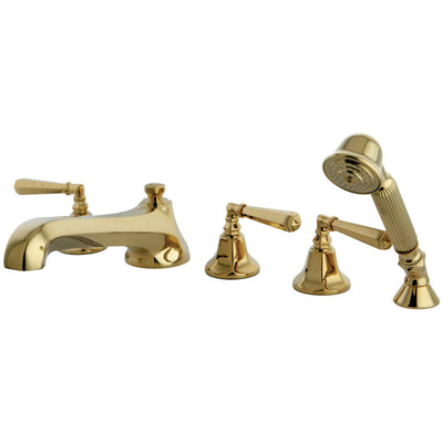 Kingston Brass KS43085HL Roman Tub Faucet with Hand Shower,